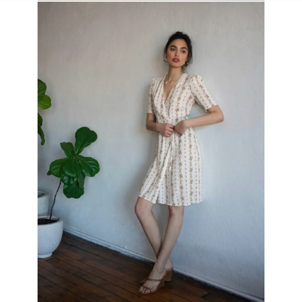 Reformation Laurent Dress in Poppyseed S - Picture 4 of 13